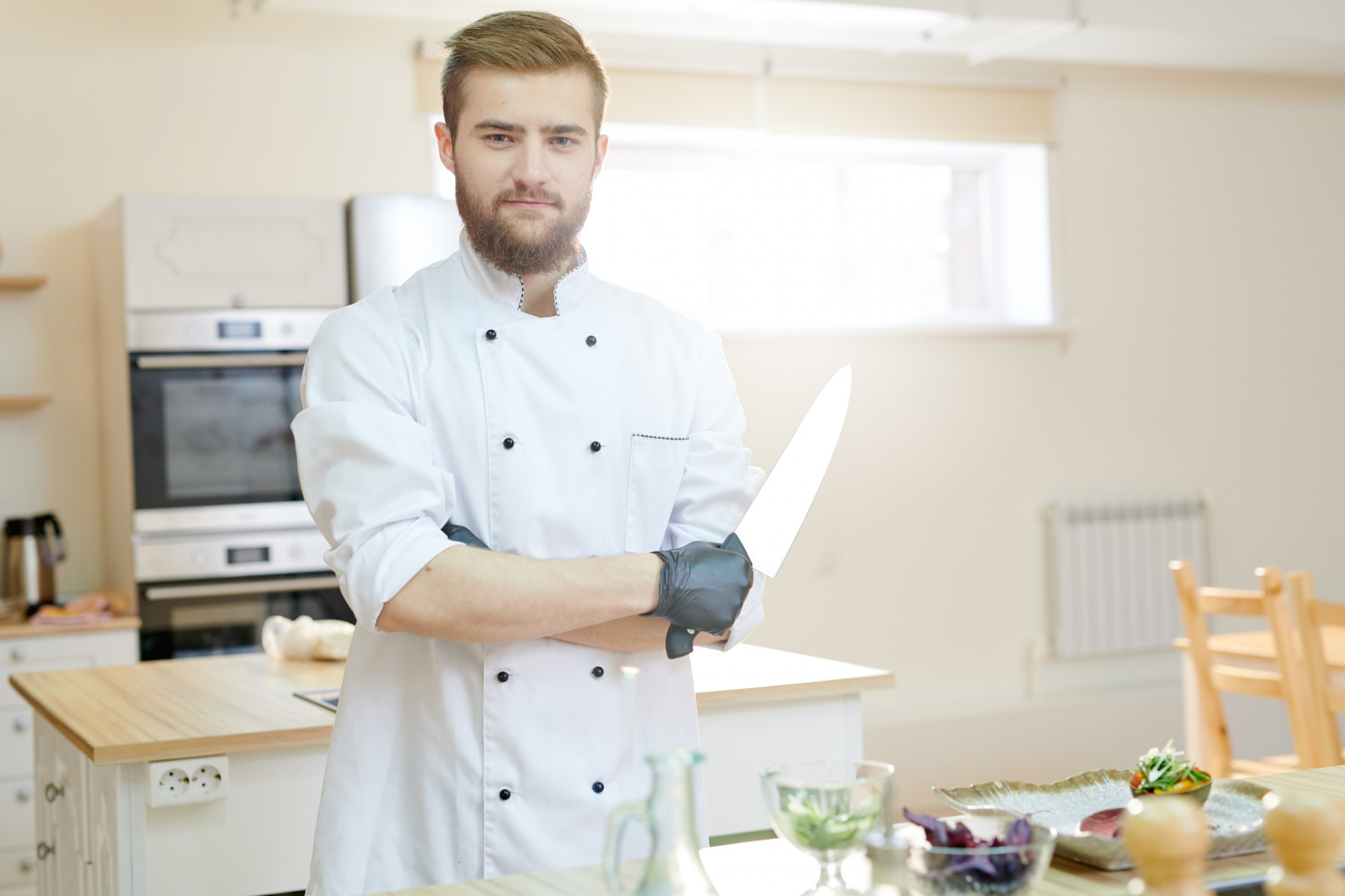 Chef capo in cucina